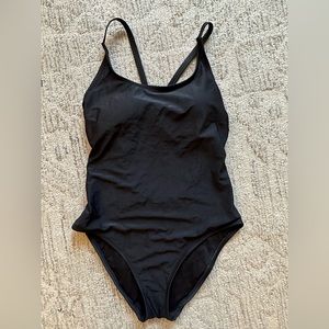 Hurley black one piece swimsuit, size medium